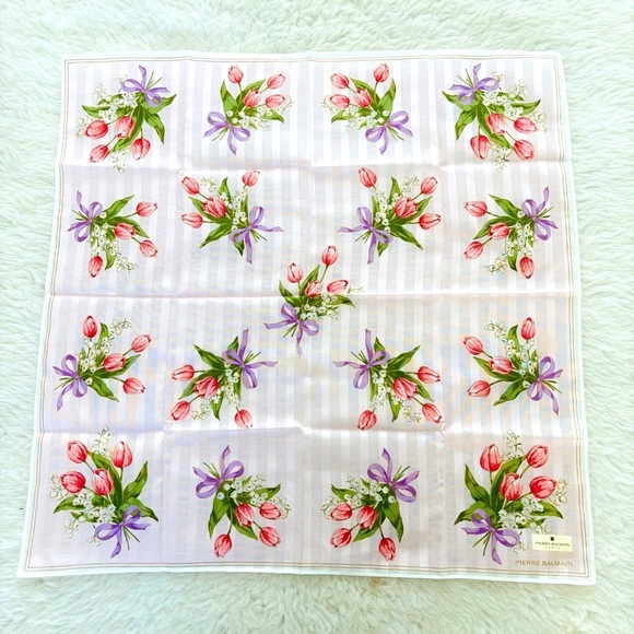 Pierre Balmain Accessories - Pierre Balmain Paris Square Cotton Bandanna/Scarf size 20”x20”